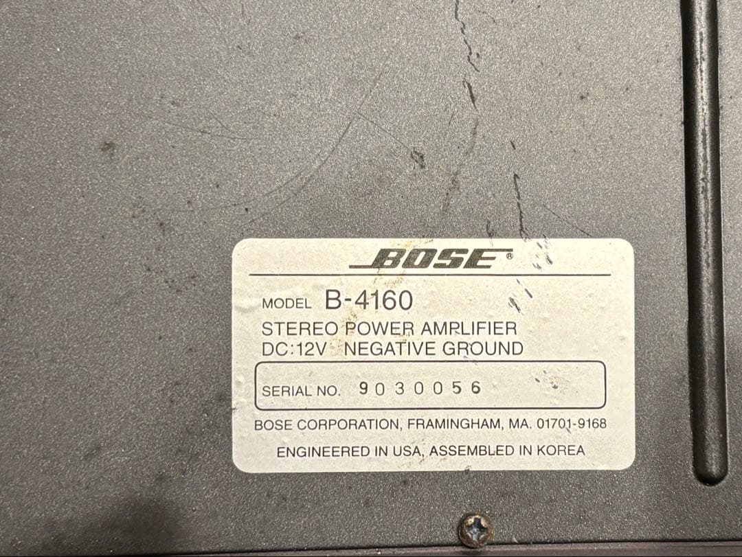 名機　BOSE B-4160 ステレオパワーアンプ