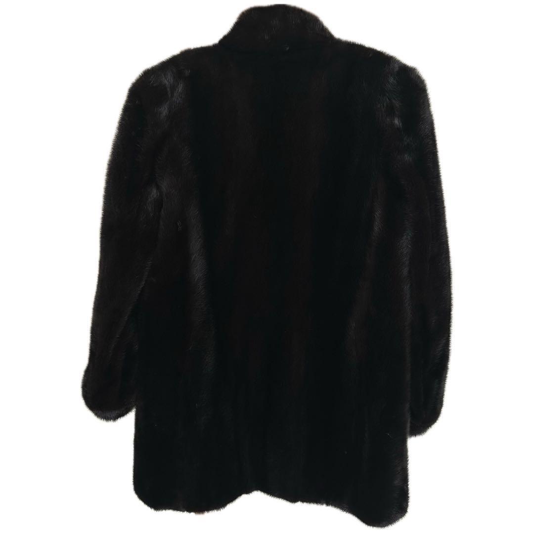 SAFURON サフロン　毛皮コート リアルファー ミンク ブラック 11号