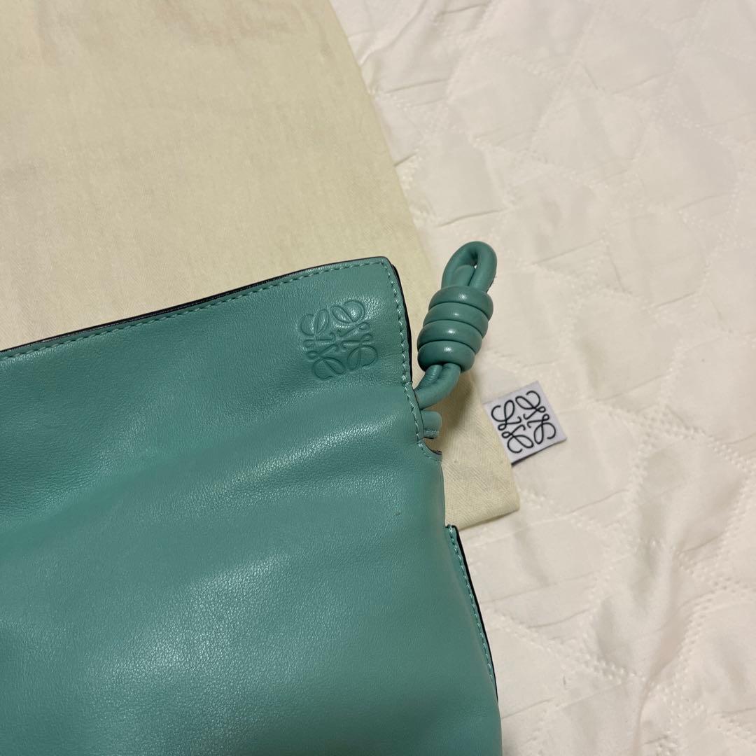 LOEWE ロエベ フラメンコクラッチ ミニ フレッシュミント グリーン