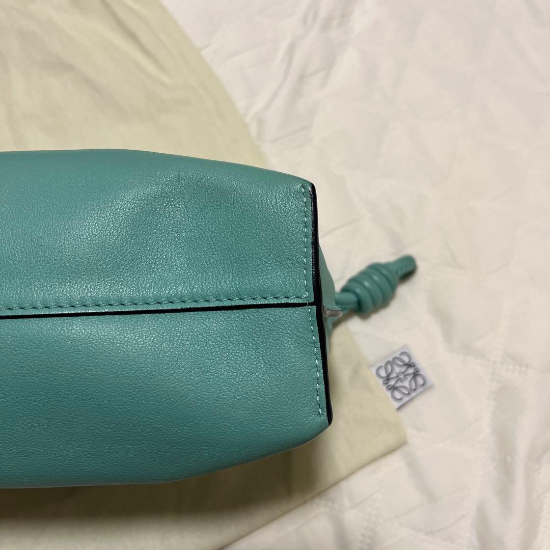 LOEWE ロエベ フラメンコクラッチ ミニ フレッシュミント グリーン
