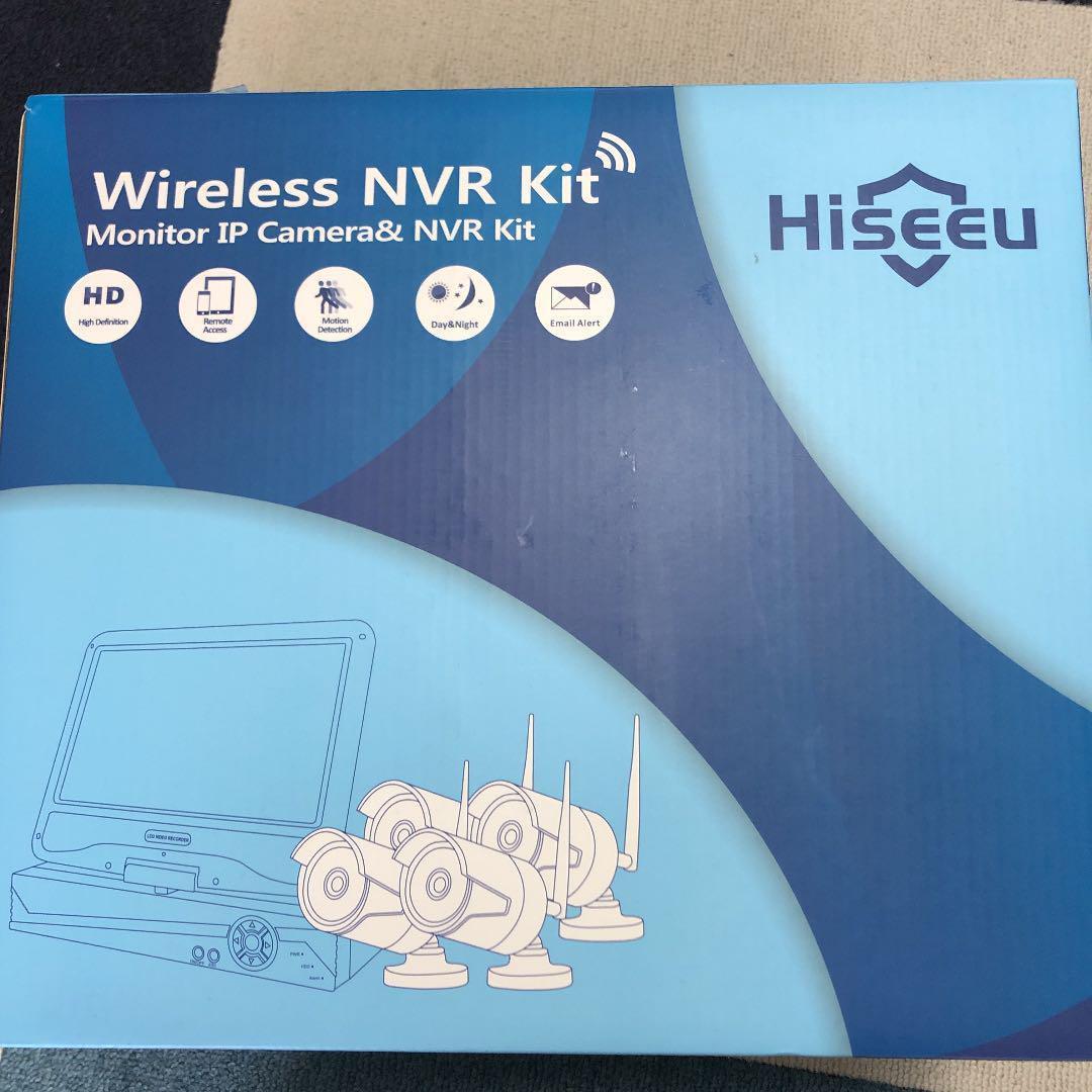 【Aランク】モニター付き 1TBHDD内蔵NVR 500万画素カメラ4台セット