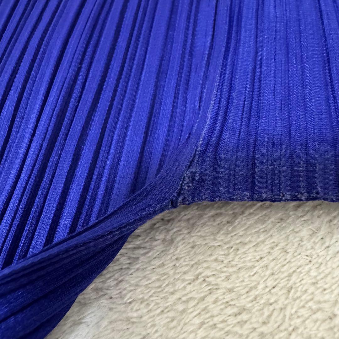 PLEATS PLEASE プリーツ　オーバーサイズ　パープル　長袖　ハイネック