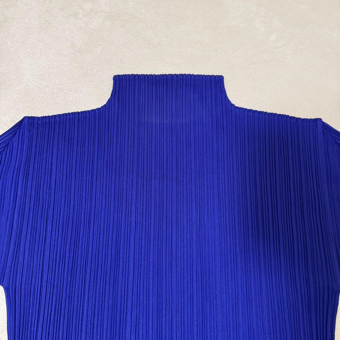 PLEATS PLEASE プリーツ　オーバーサイズ　パープル　長袖　ハイネック