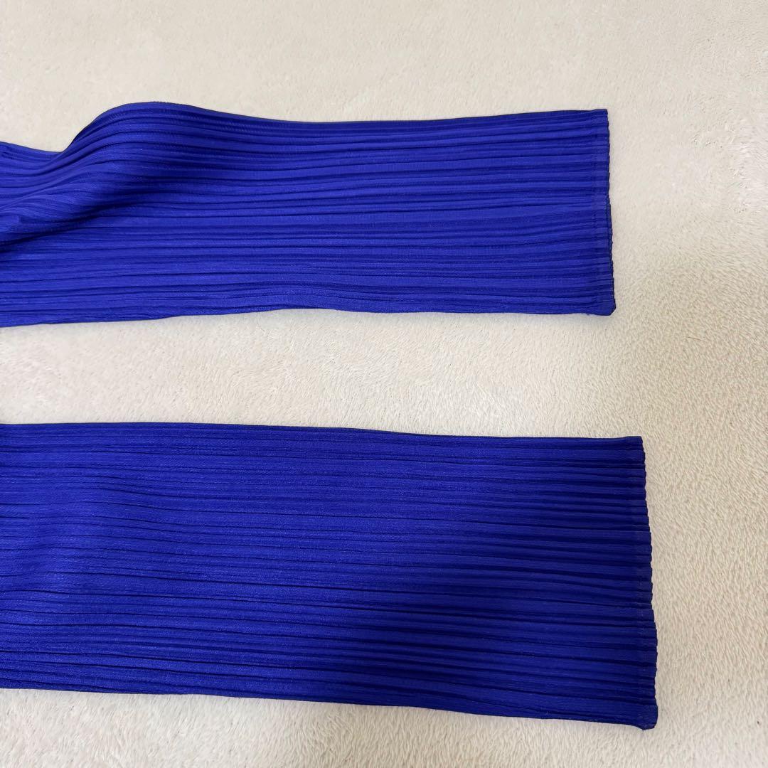 PLEATS PLEASE プリーツ　オーバーサイズ　パープル　長袖　ハイネック