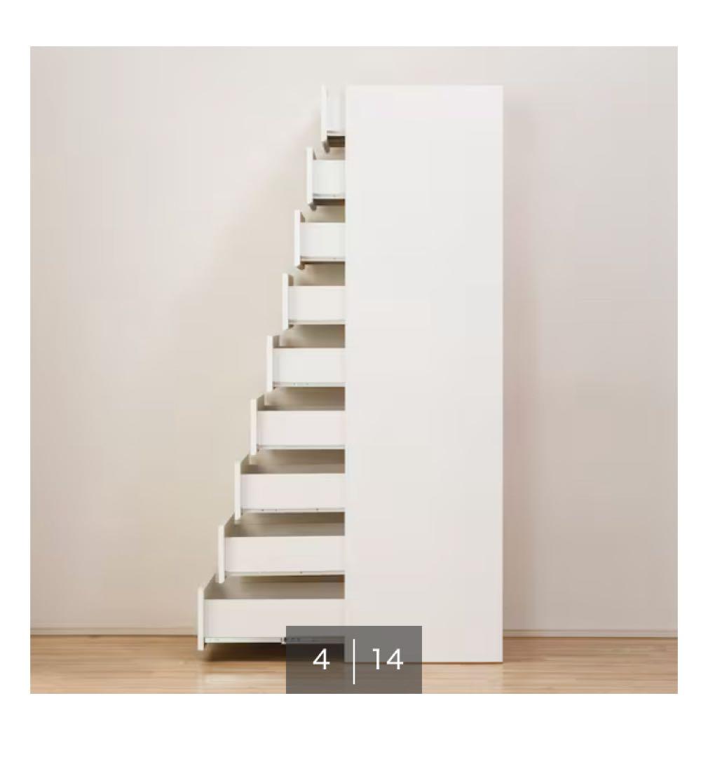 ニトリポルテD60TC-WHタワーチェストホワイト