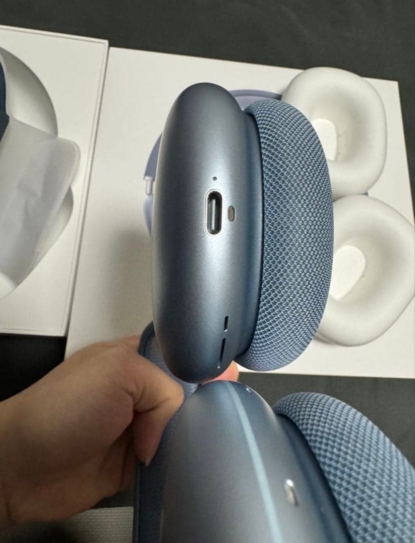 【美品】Apple Airpods Max USB C ブルー 保証2026.9