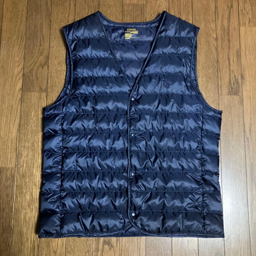ラルフローレン　ダウンベスト　パフォーマンス　インナーダウン　ネイビー　M