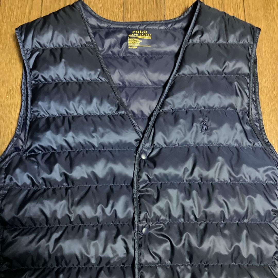 ラルフローレン　ダウンベスト　パフォーマンス　インナーダウン　ネイビー　M