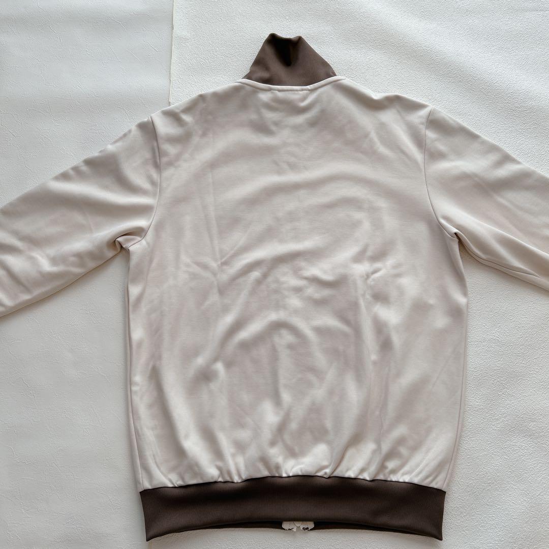 極美品✨adidasトラックジャケット 刺繍 ベージュ×モカブラウン 山本彩着用