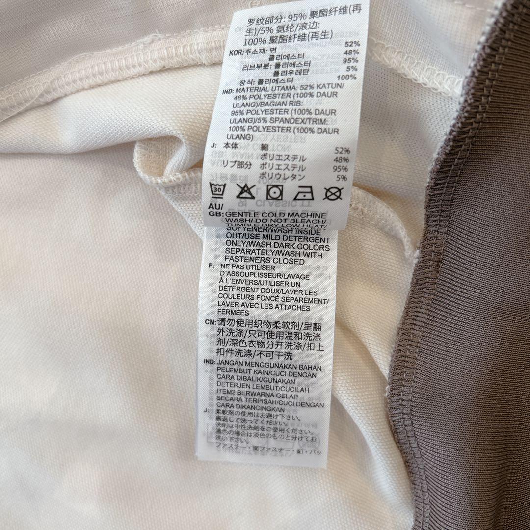 極美品✨adidasトラックジャケット 刺繍 ベージュ×モカブラウン 山本彩着用