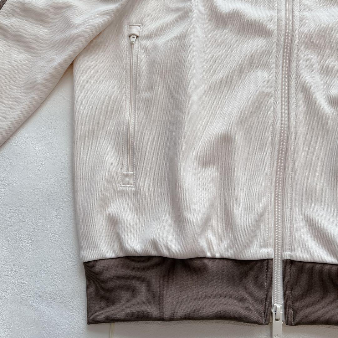 極美品✨adidasトラックジャケット 刺繍 ベージュ×モカブラウン 山本彩着用