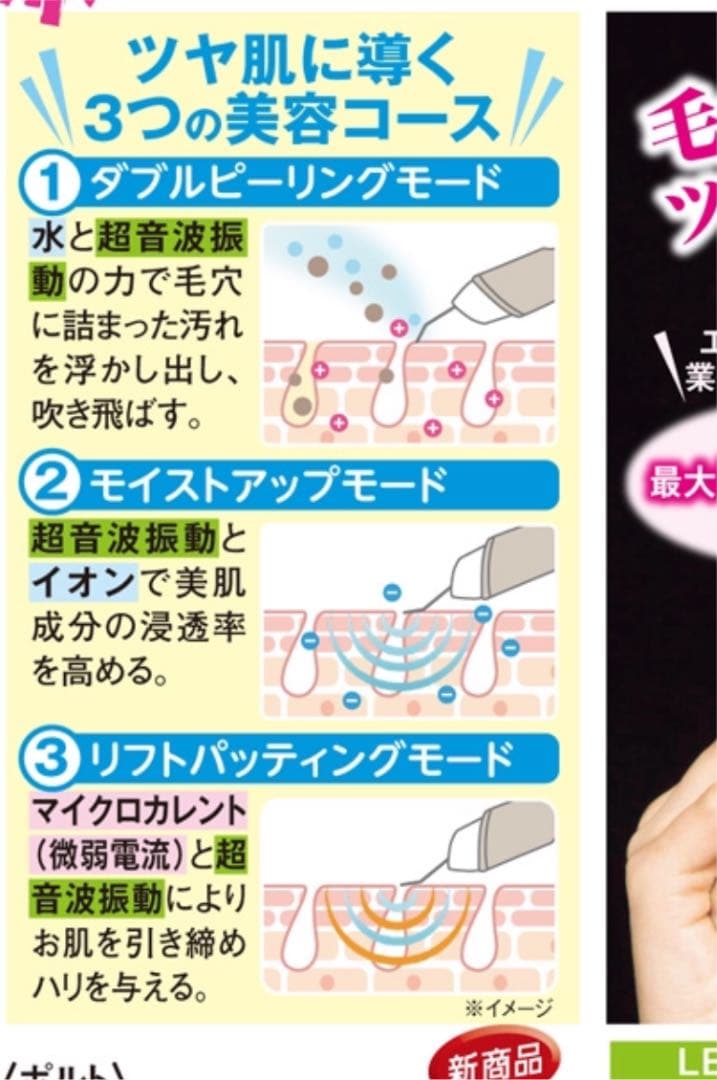 【限定セール】新品未開封 ポルト ウォーターピーリング 美顔器 リクア
