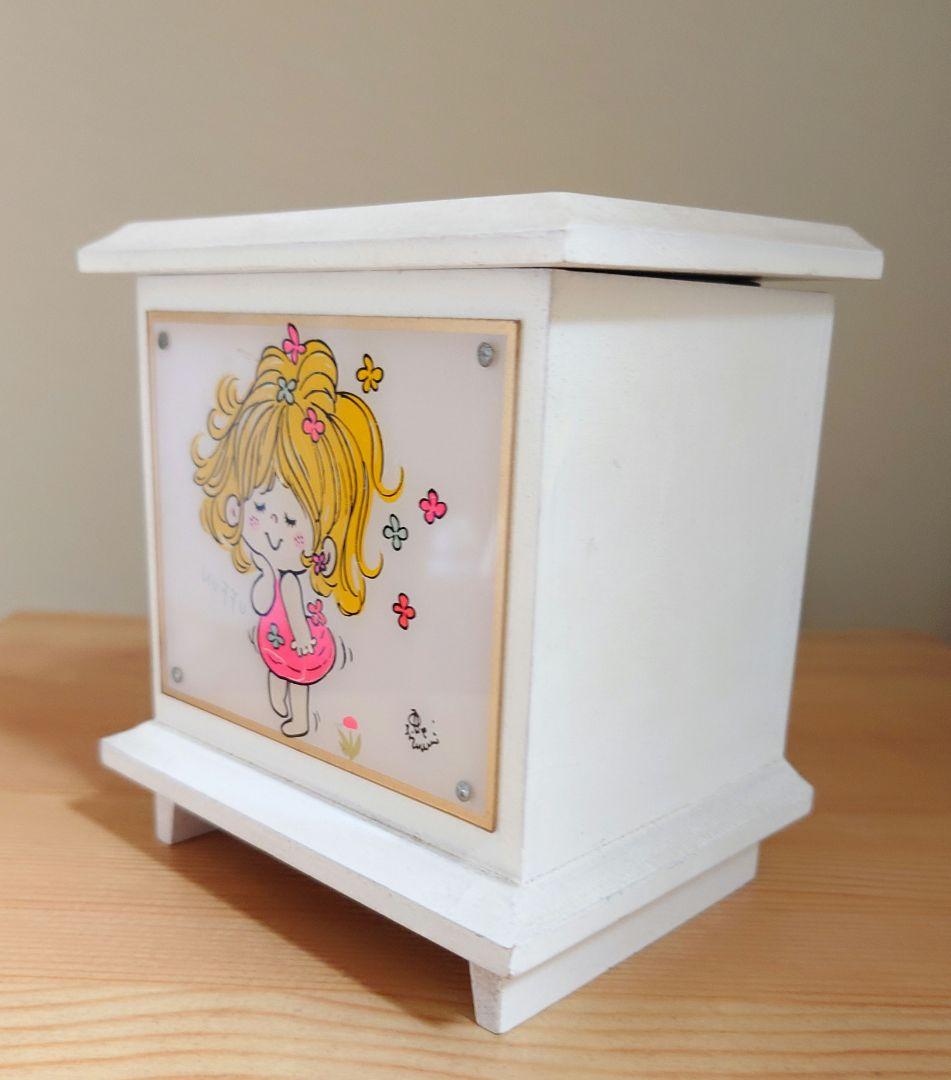 水森亜土 木製オルゴール(エリーゼのために) 昭和レトロ