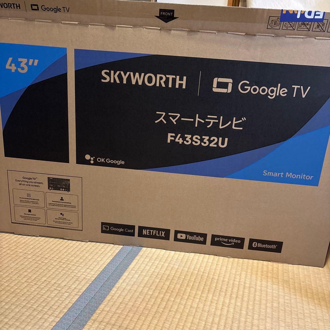 モニター SKYWORTH 43インチ スマートテレビ F43S32U
