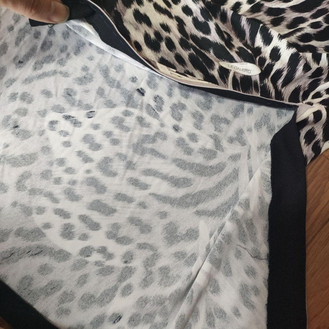 d16 超美品　レオナール　LEONARD　トップス　チュニック　カンカン素材