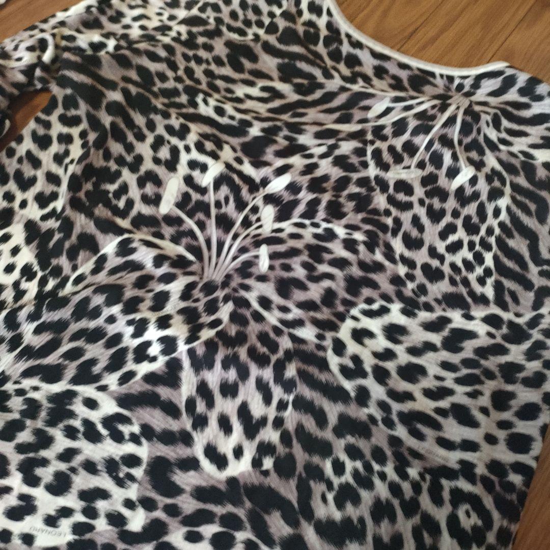 d16 超美品　レオナール　LEONARD　トップス　チュニック　カンカン素材