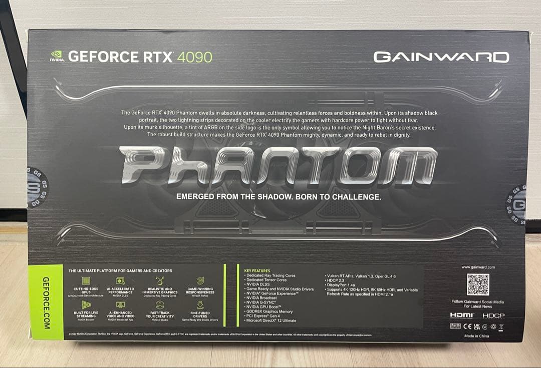 Gainward NVIDIA Geforce RTX4090 中古 付属品完備