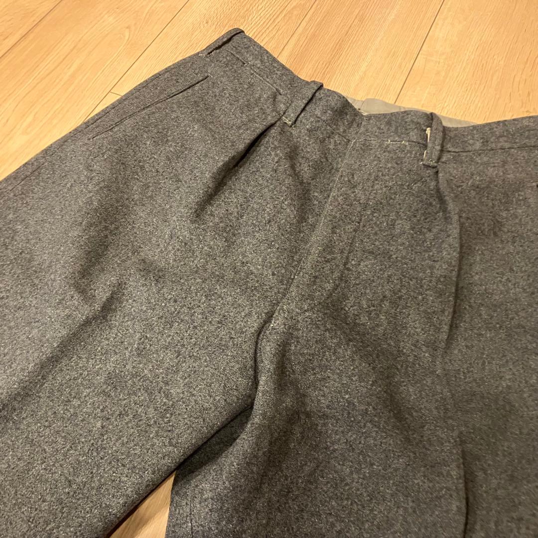50s 60sデンマーク軍　ウールパンツ　スラックス　モールスキン
