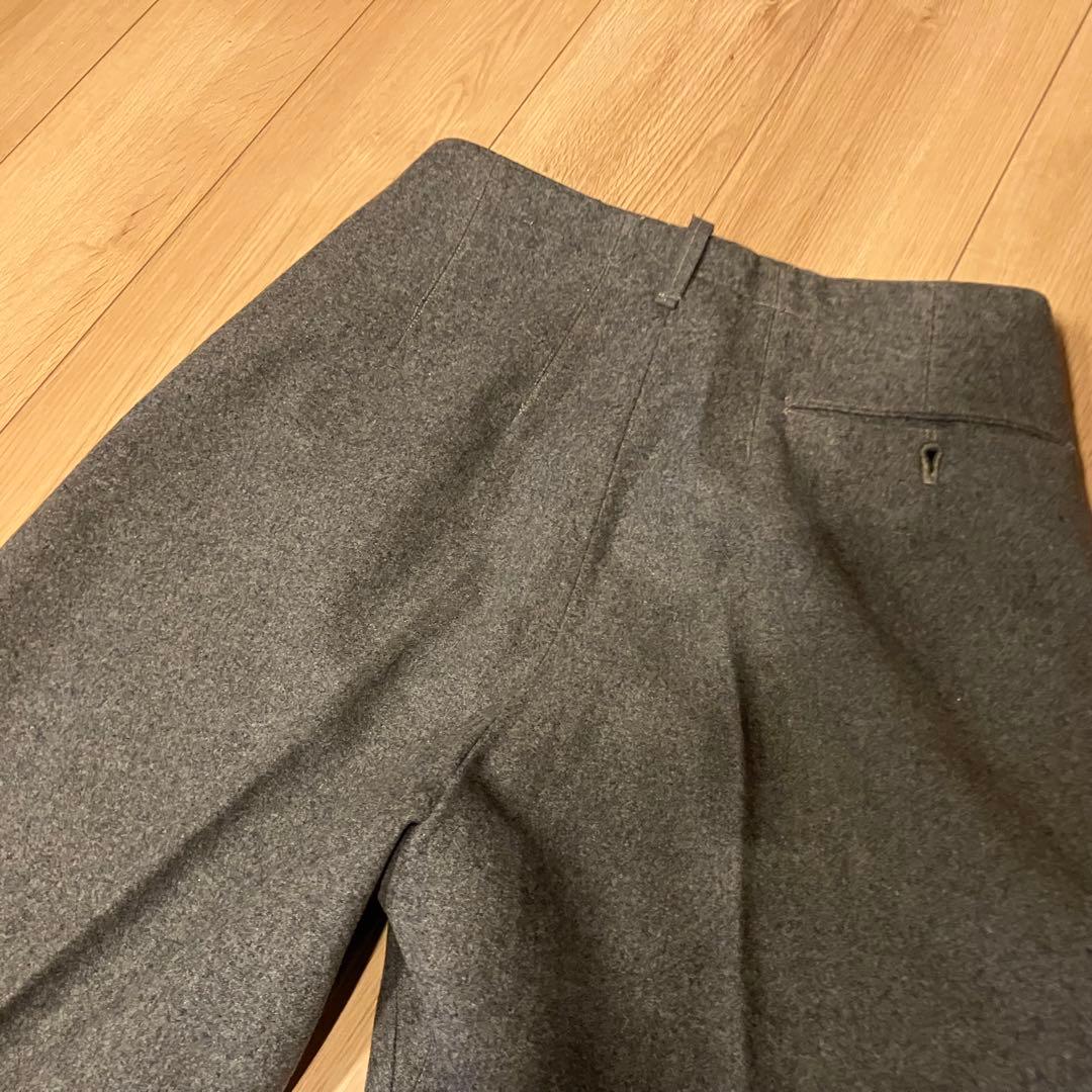 50s 60sデンマーク軍　ウールパンツ　スラックス　モールスキン