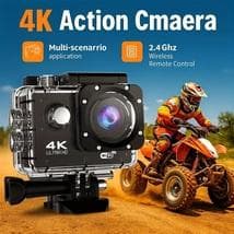 4Kアクションカメラタッチスクリーン170°広角フィッシュアイレンズ32GB