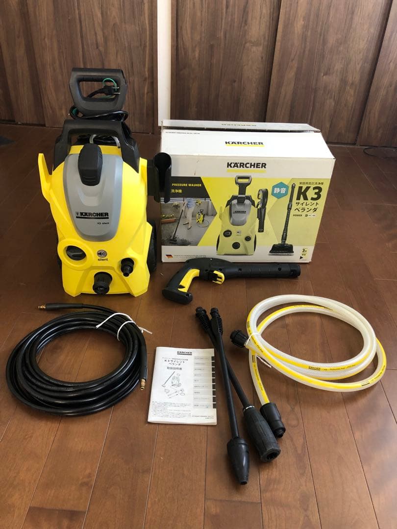 美品KARCHER ケルヒャーK3 サイレント高圧洗浄機本体