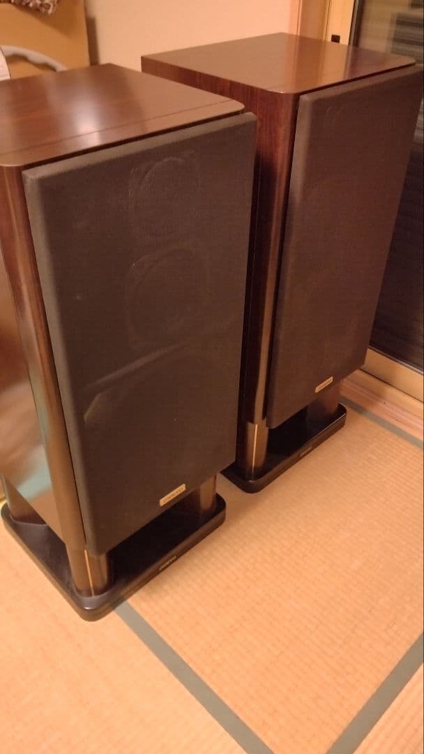 【引取限定】ONKYO D-77XX フロア型スピーカー 専用台付きジャンク