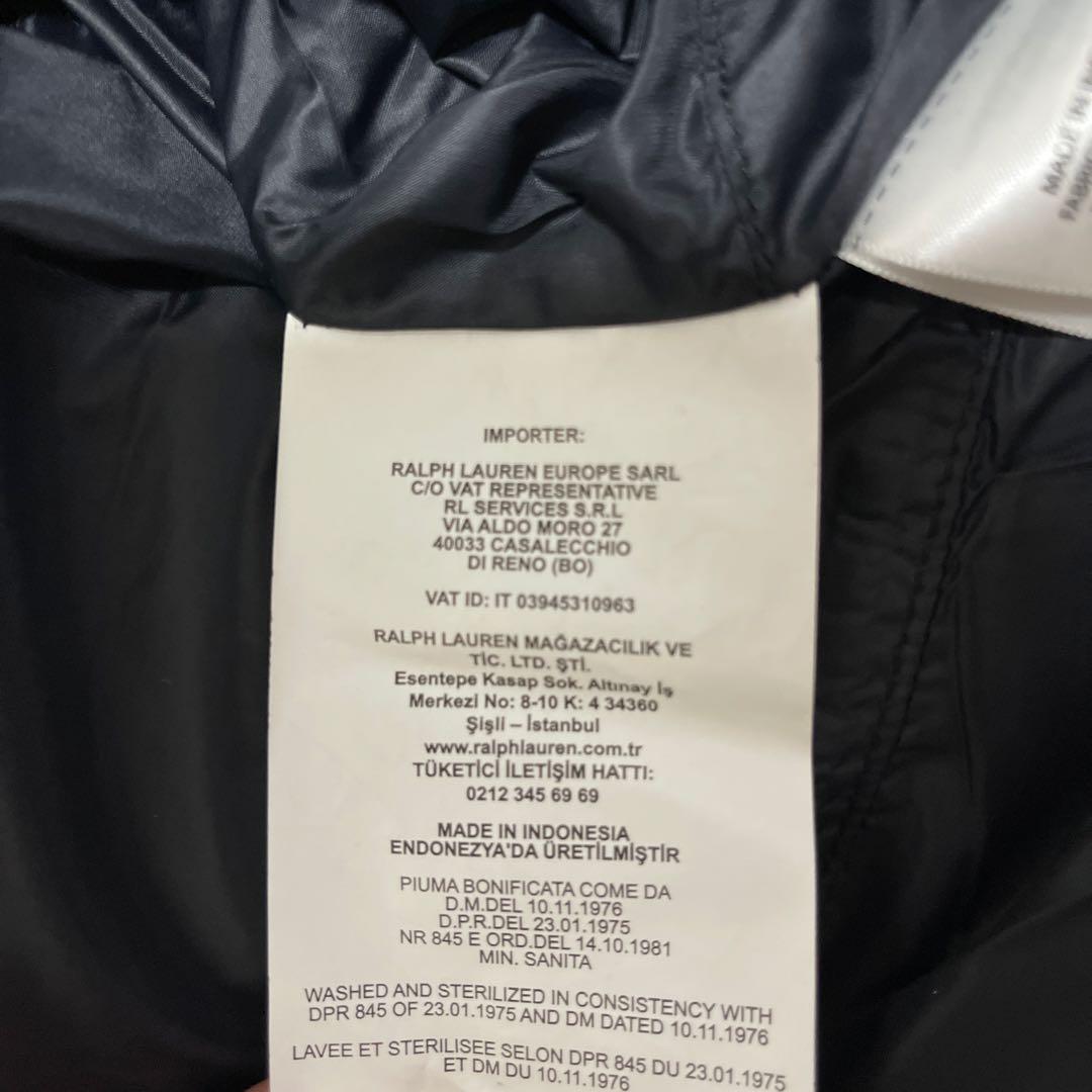 (**めぞん)Polo Ralph Lauren フード付きダウンベスト