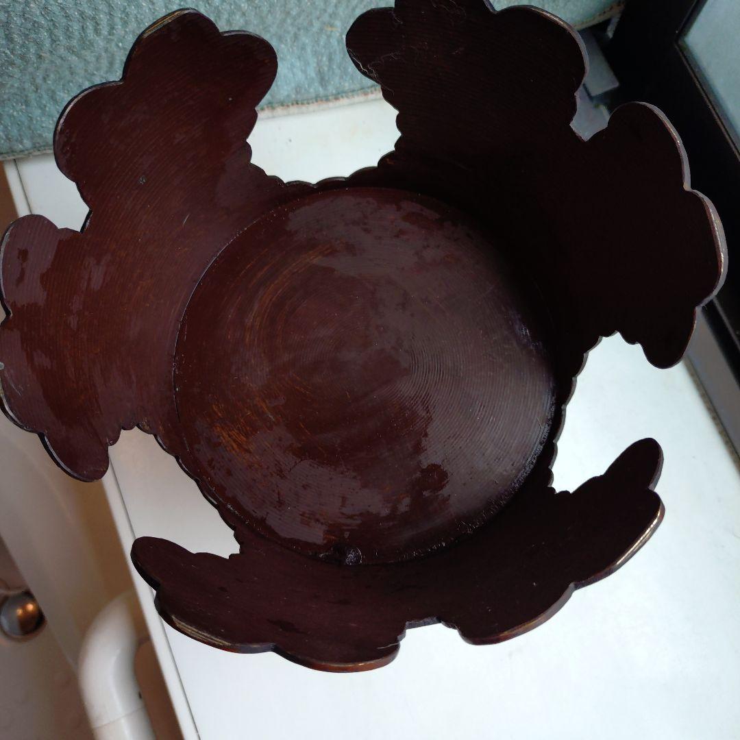 花器　池坊　御玄猪　唐銅　弓