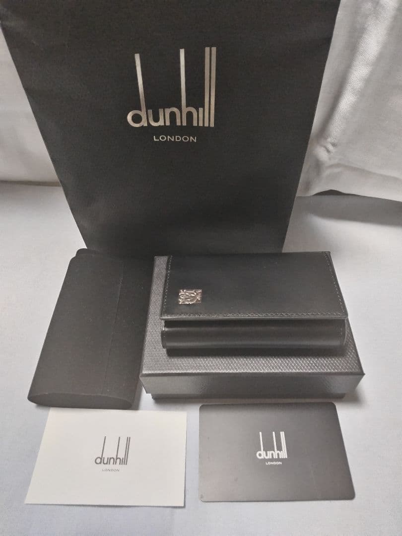 ダンヒル　dunhill ブラック レザー キーケース　高島屋 購入品