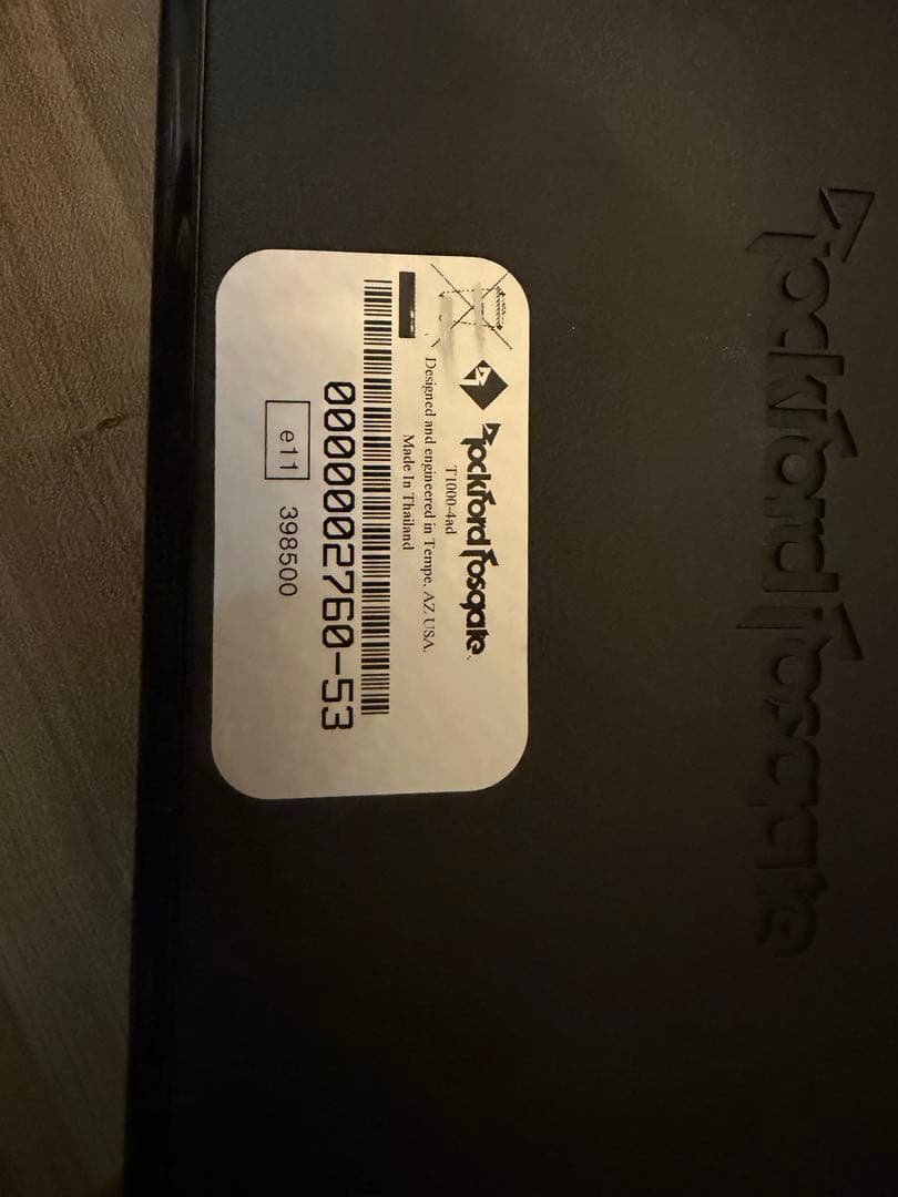 Rockford Power T1000-4 アンプ 1000w