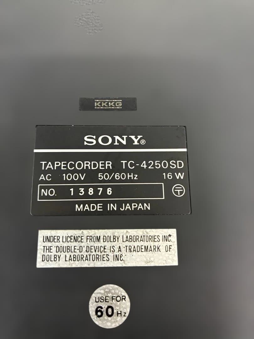 SONY TC-4250SD ステレオカセットコーダー当時物1970年代