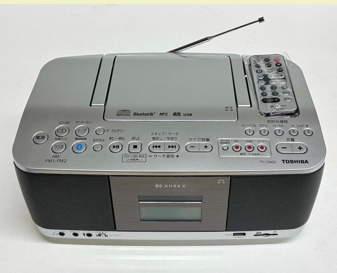 新品値下 東芝TY-CDX92〈SD/USB/CD/FM AMラジオ/カセット〉