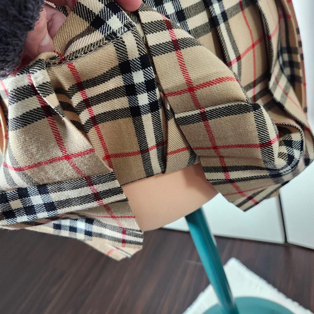ママリン　バーバリーブルーレーベル スカート 巻きスカート ノバチェック