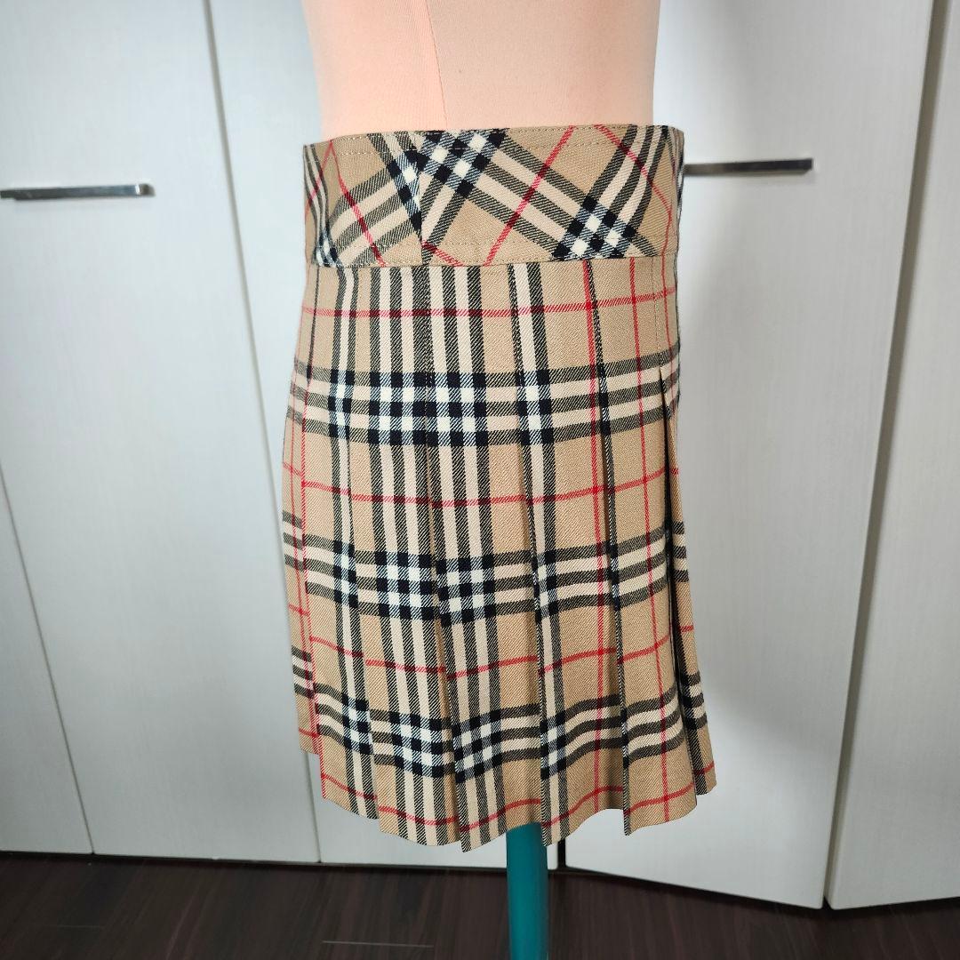 ママリン　バーバリーブルーレーベル スカート 巻きスカート ノバチェック
