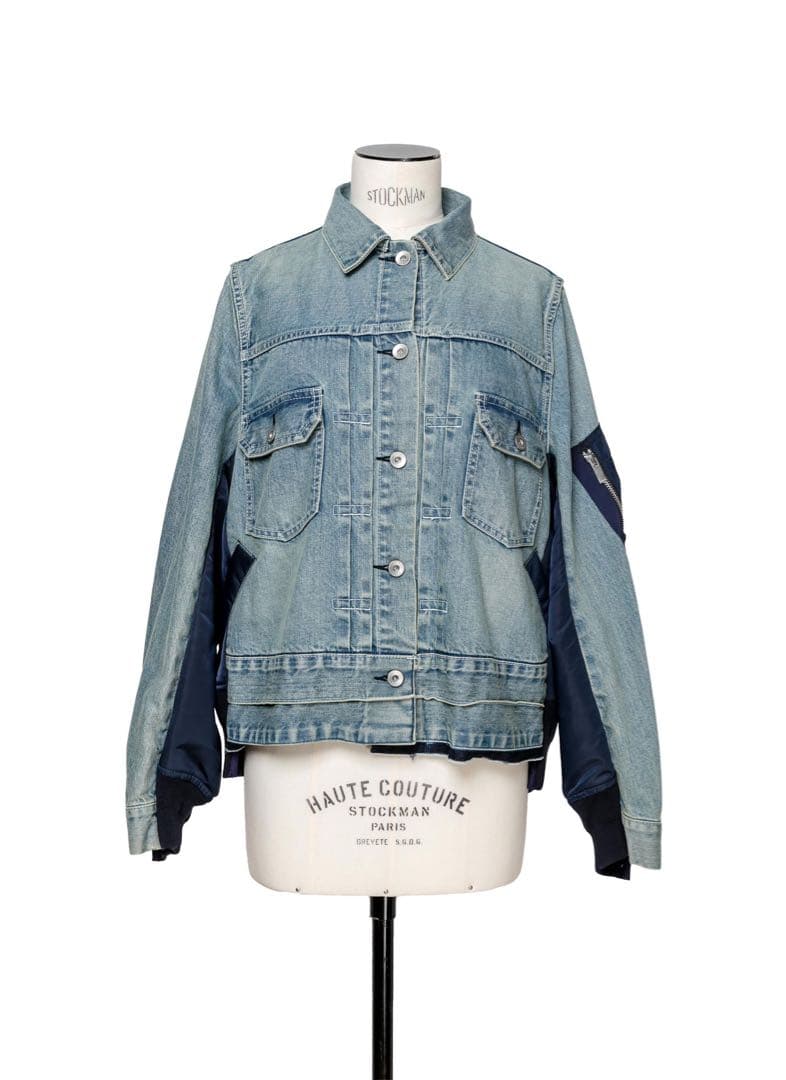 連休値下げ中　sacai サカイDenim x MA-1 Jacket
