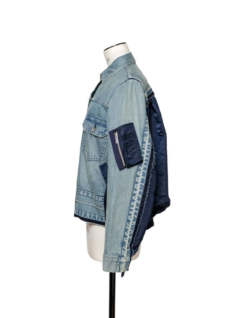連休値下げ中　sacai サカイDenim x MA-1 Jacket