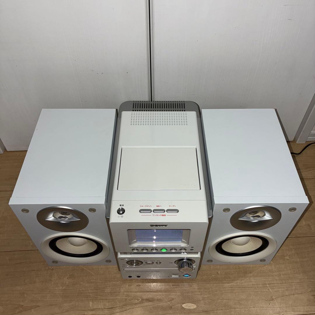 Sony ソニー　コンパクト カセットCDMDコンポ