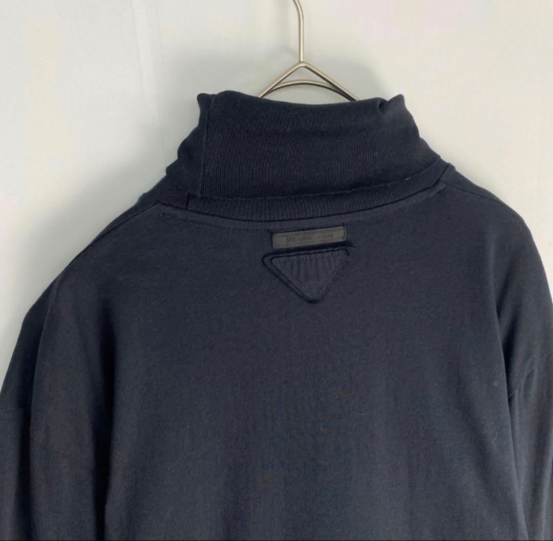 美品　プラダ　ニット　スプリング　長袖Tシャツ　ストレッチタートルネック