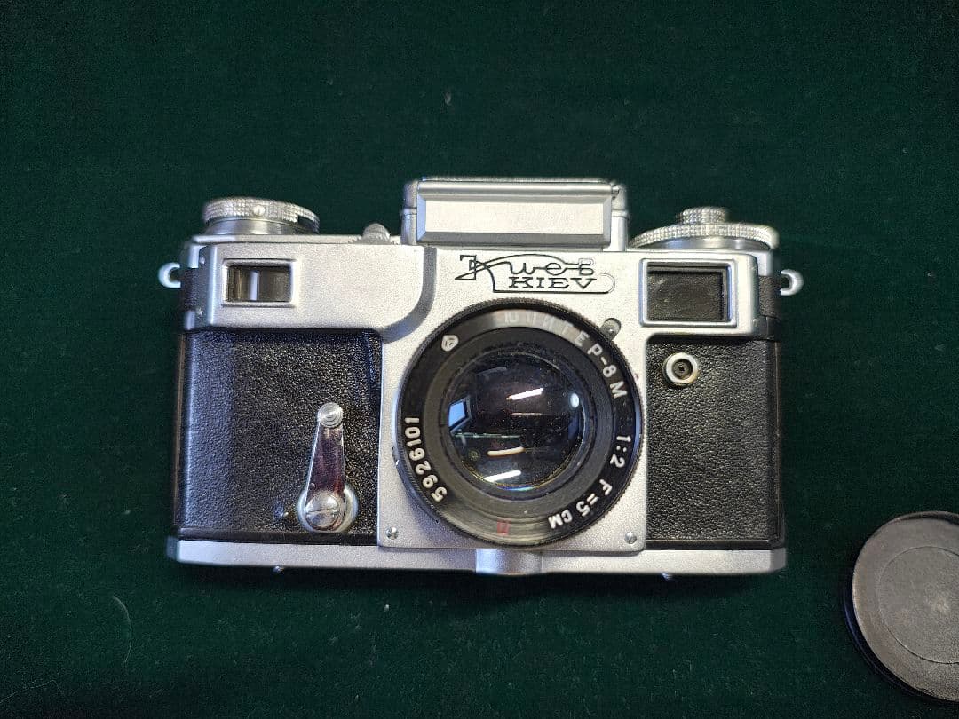 キエフ ロシア製レンジファインダー フィルムカメラ レンズ、ケース付き３台