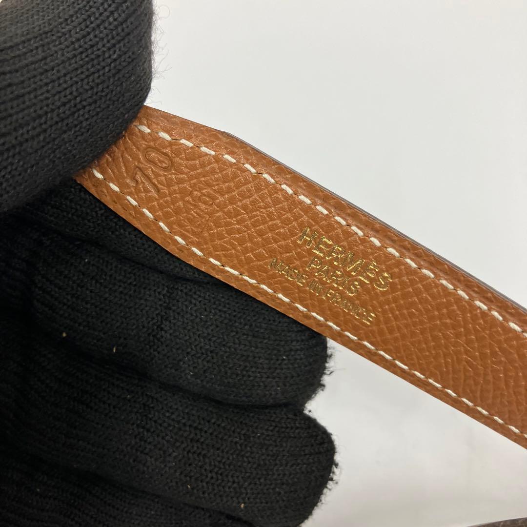 美品 Hermès コンスタンス H型バックル ベルト ブラウン 付属品