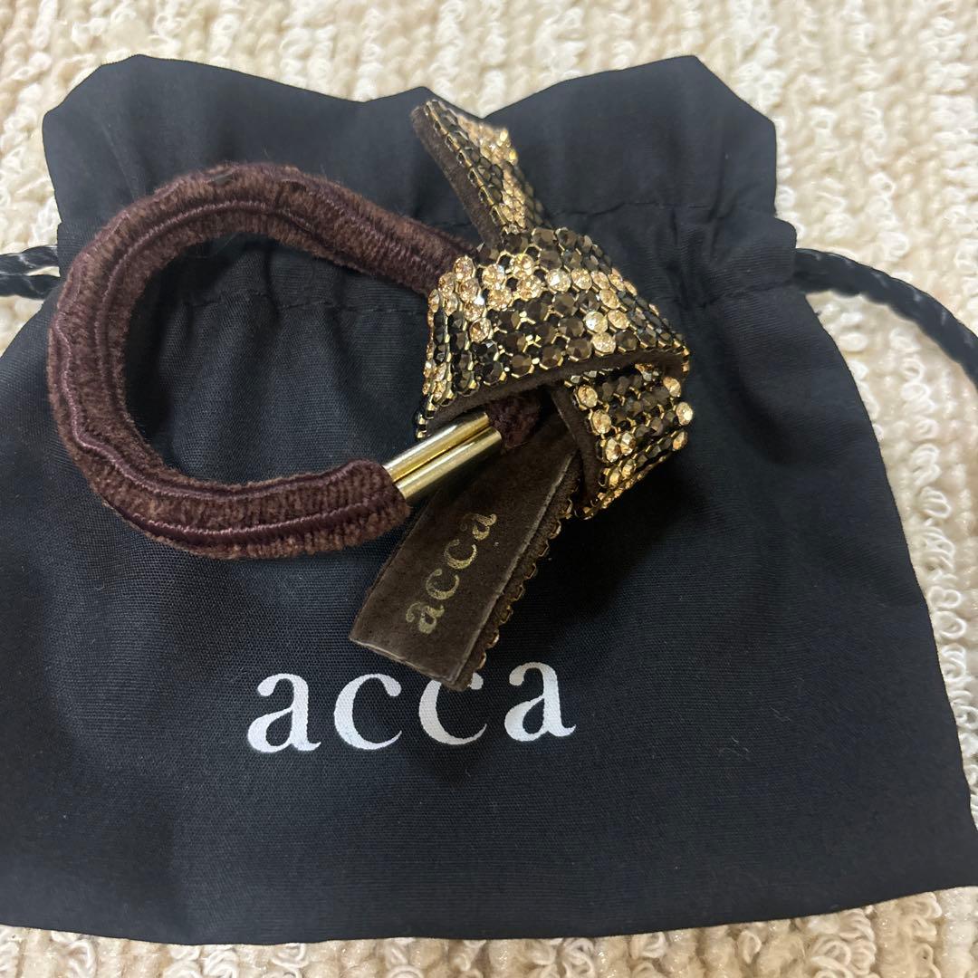 acca スワロフスキードレスポニー 専用ポーチ付き