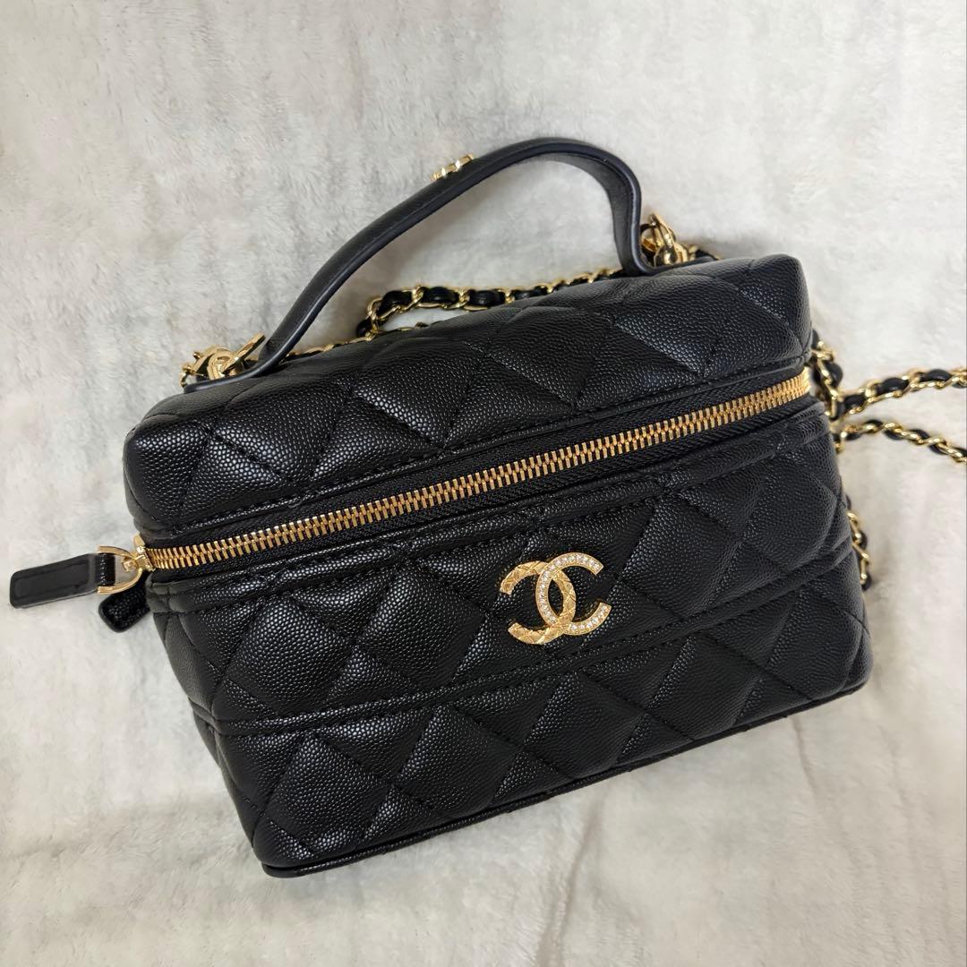 【非売品】CHANEL シャネル ノベルティ ブラックレザーショルダーバッグ