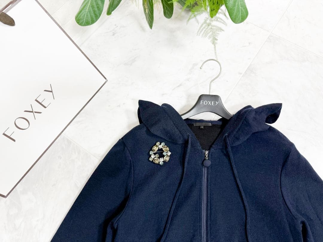 美品★TO BE CHIC ニットパーカー Ⅱ