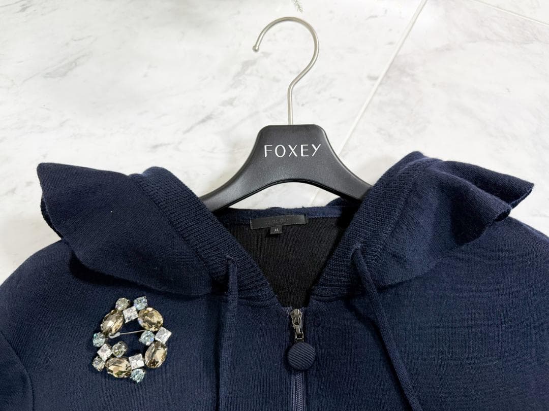 美品★TO BE CHIC ニットパーカー Ⅱ