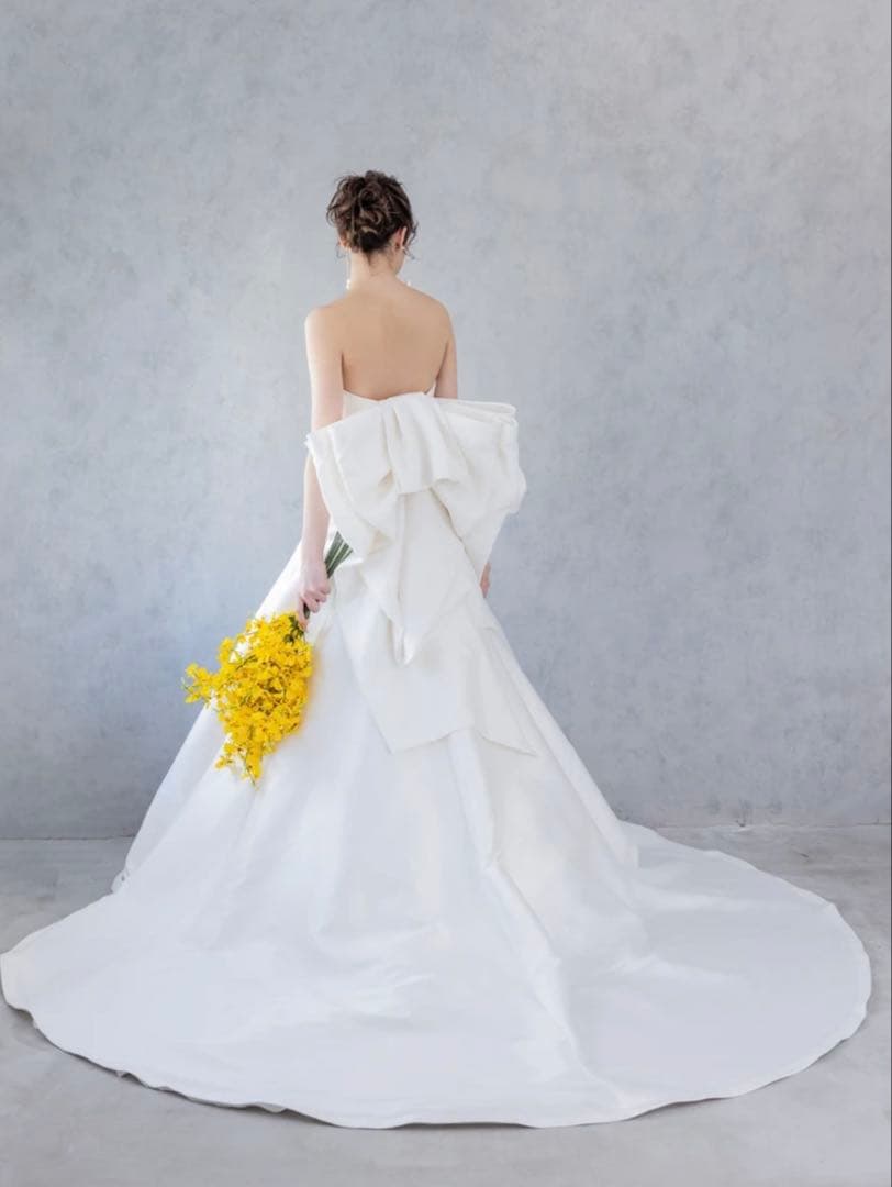 【soa】ウェディングドレス　バックリボン　サテン　花嫁アクセサリー