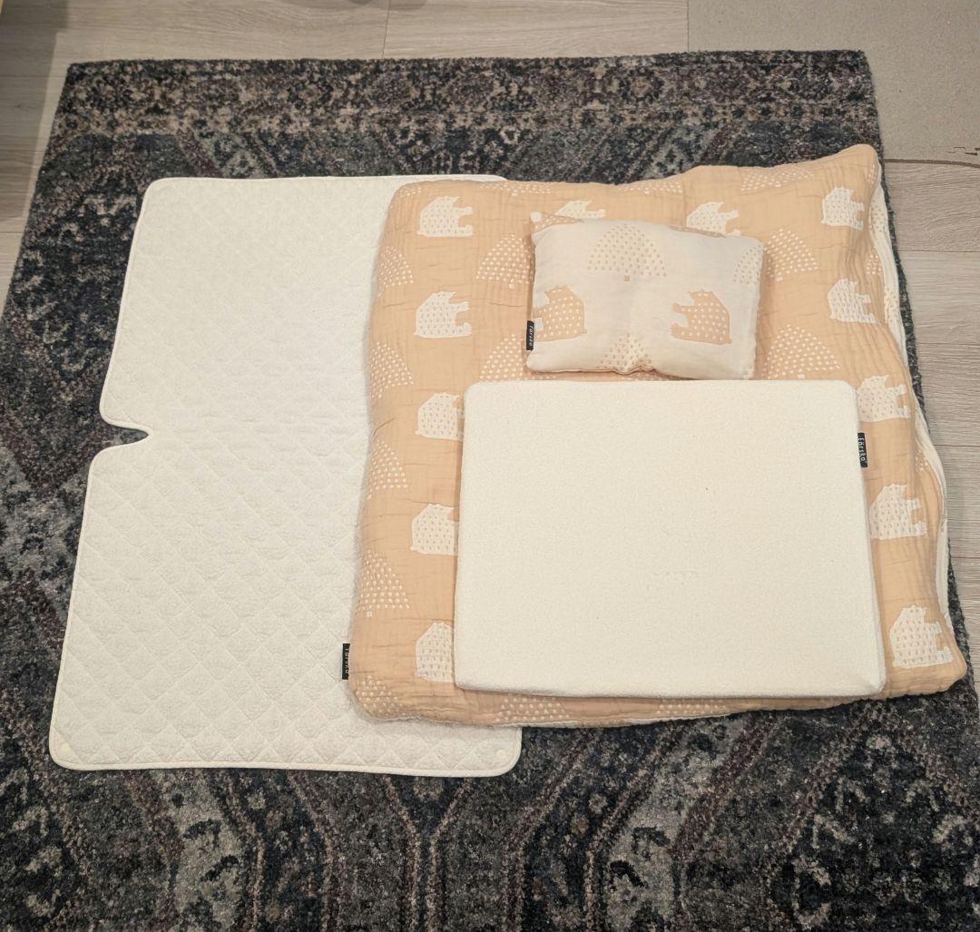 【送料込】ファルスカ　コンパクトベッドFree メランジブラウン　2024年購入