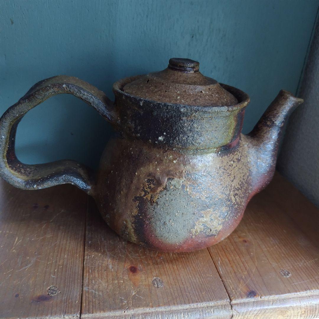 備前焼　ティーポット　珈琲　岡山伝統工芸品　茶器　コーヒー紅茶