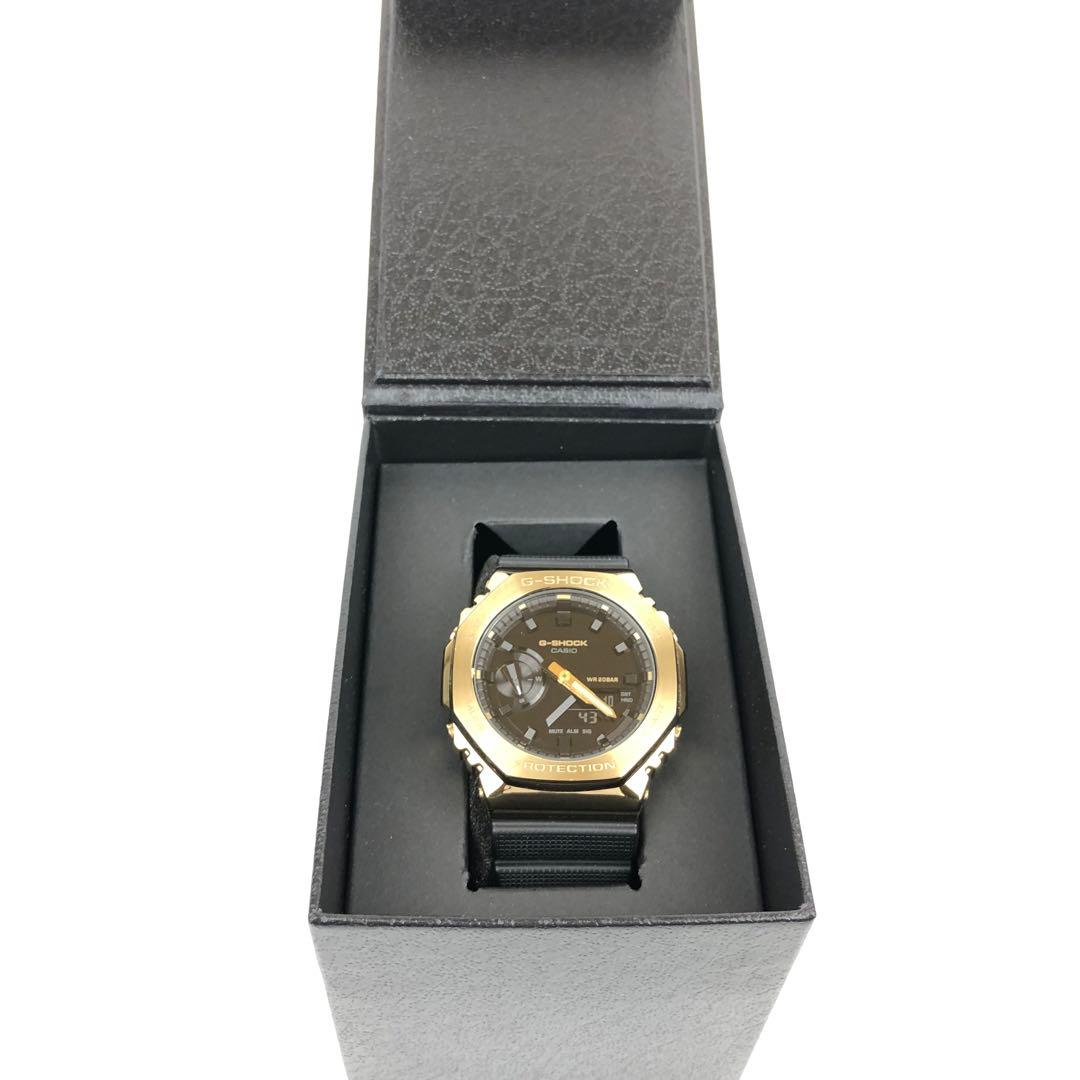 G-SHOCK GM-2100G-1A9JF メタルカバード ブラック×ゴールド