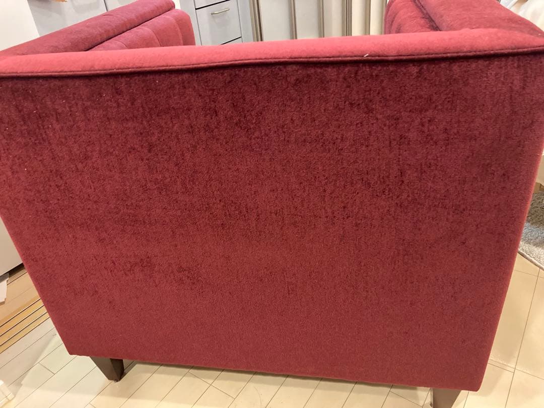 【先物太郎】Oliver オリバー 1人掛けソファ　ボルドー　日本製