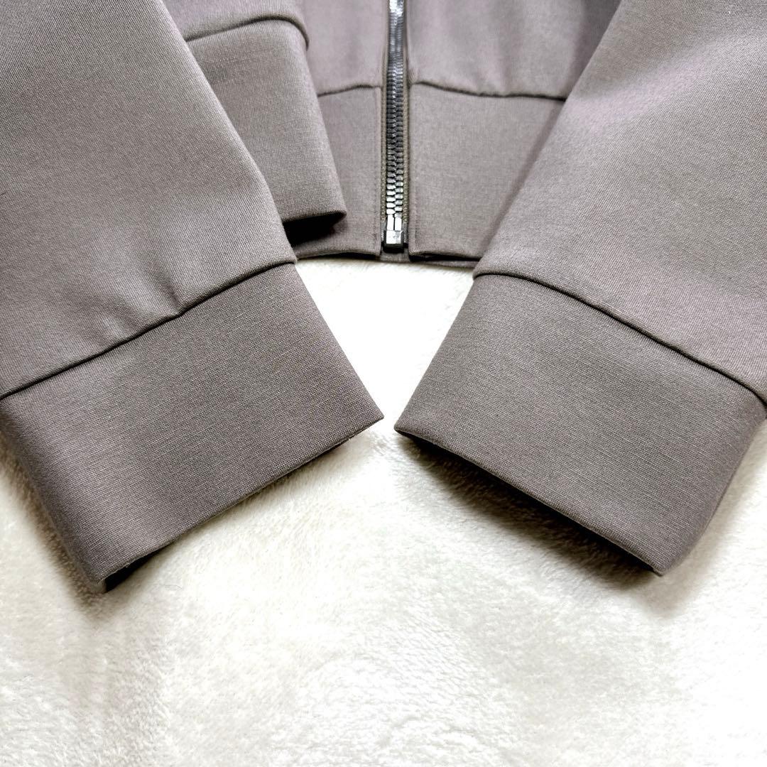 極美品 S セオリー ジップアップパーカー スウェット ジャージー フーディー